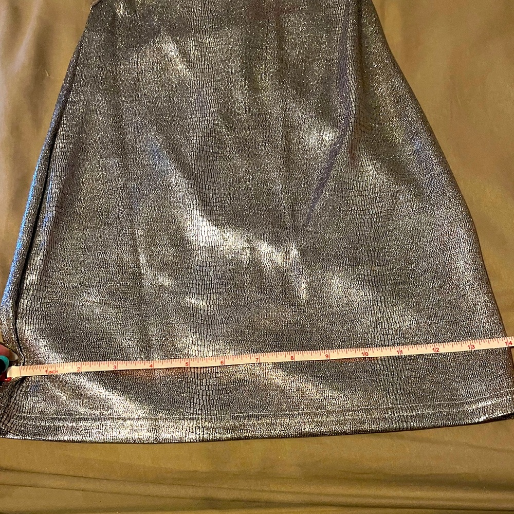 Sexy Backless Silver Mini Dress - Picture 7 of 12